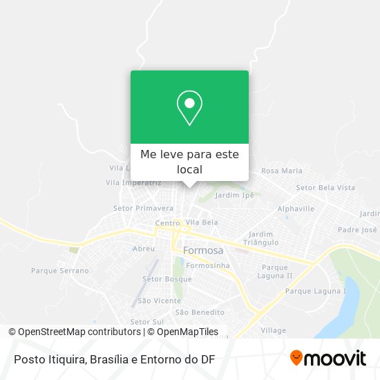 Posto Itiquira mapa
