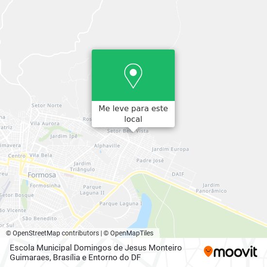 Escola Municipal Domingos de Jesus Monteiro Guimaraes mapa