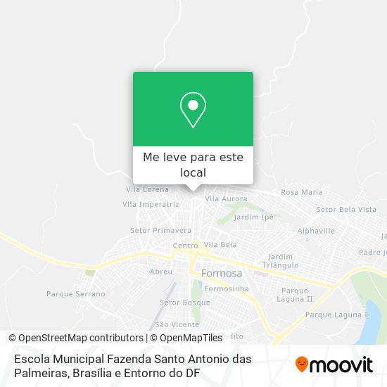 Escola Municipal Fazenda Santo Antonio das Palmeiras mapa