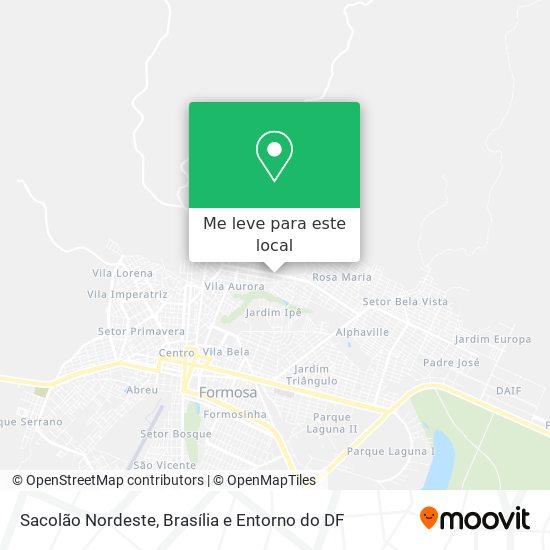 Sacolão Nordeste mapa