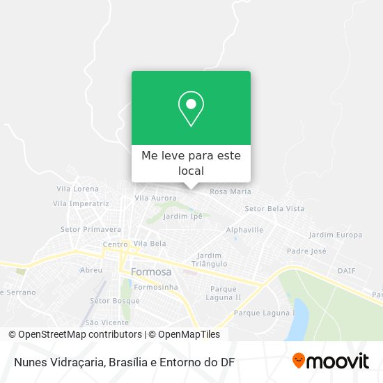 Nunes Vidraçaria mapa