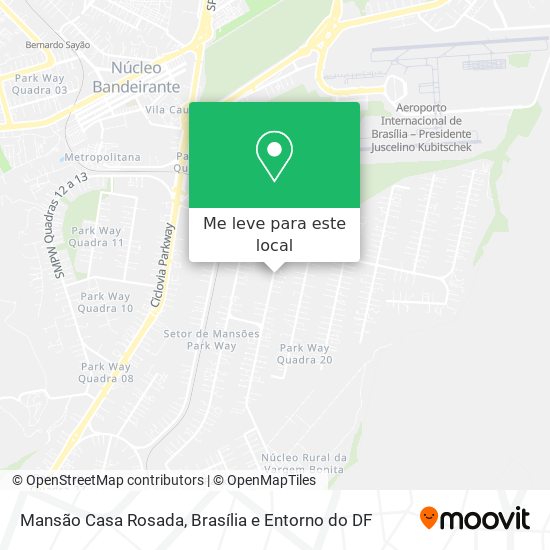 Mansão Casa Rosada mapa