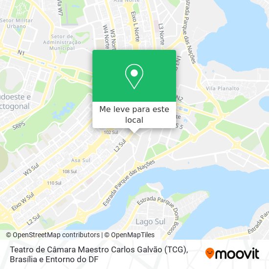 Teatro de Câmara Maestro Carlos Galvão (TCG) mapa