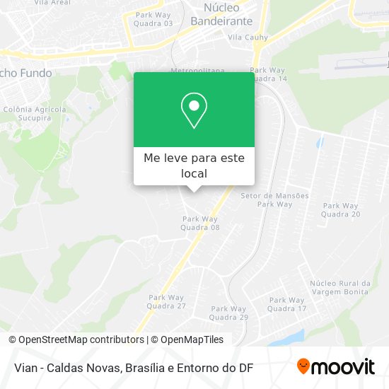Vian - Caldas Novas mapa