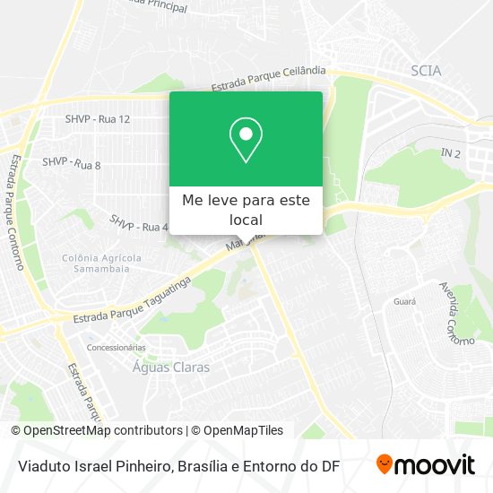 Viaduto Israel Pinheiro mapa