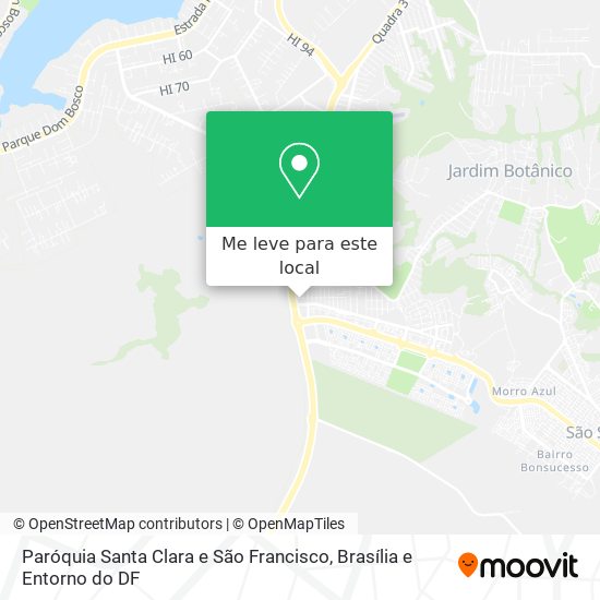 Paróquia Santa Clara e São Francisco mapa