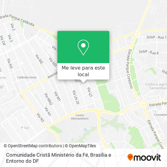Comunidade Cristã Ministério da Fé mapa