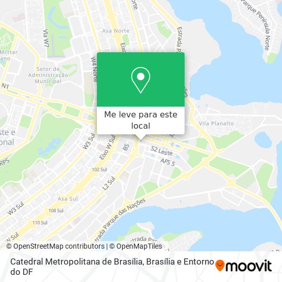Catedral Metropolitana de Brasília mapa
