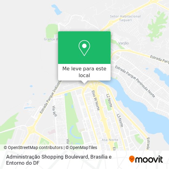 Administração Shopping Boulevard mapa