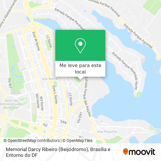 Memorial Darcy Ribeiro (Beijódromo) mapa