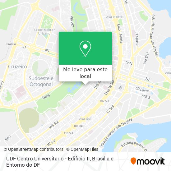 UDF Centro Universitário - Edifício II mapa
