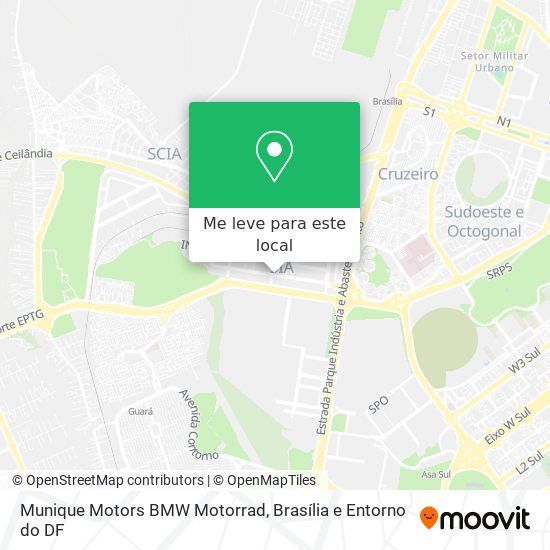 Munique Motors BMW Motorrad mapa