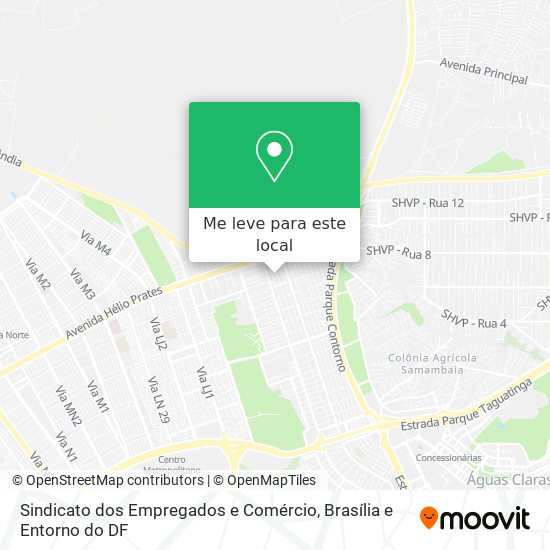 Sindicato dos Empregados e Comércio mapa
