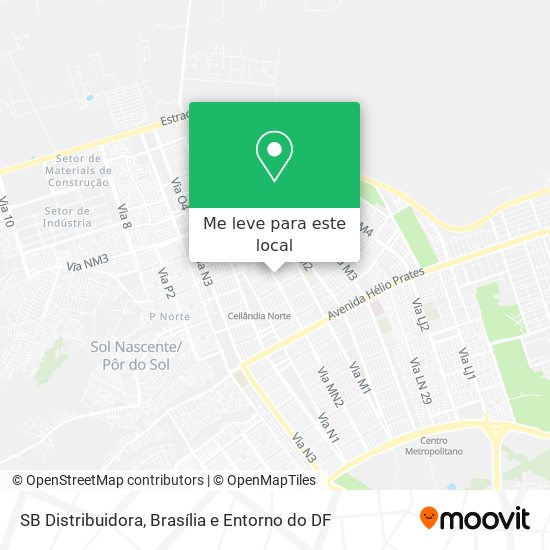 SB Distribuidora mapa