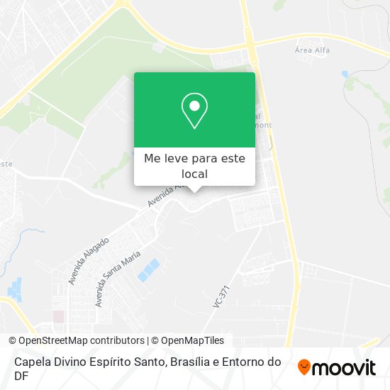 Capela Divino Espírito Santo mapa