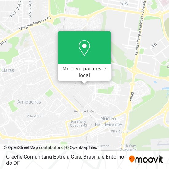 Creche Comunitária Estrela Guia mapa