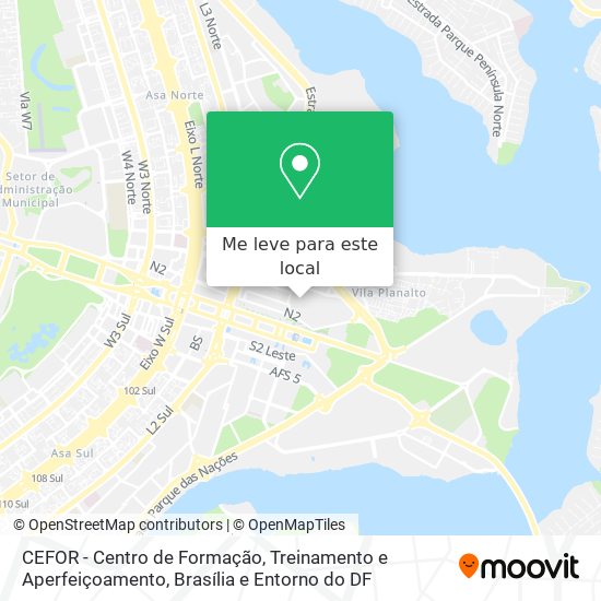 CEFOR - Centro de Formação, Treinamento e Aperfeiçoamento mapa