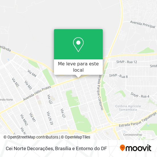 Cei Norte Decorações mapa