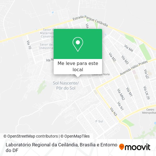 Laboratório Regional da Ceilândia mapa