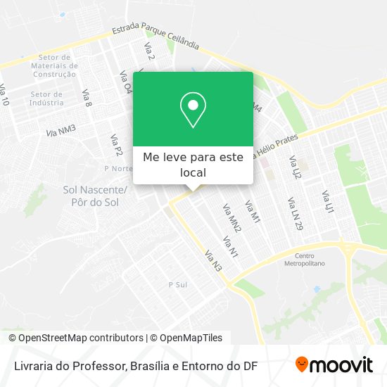 Livraria do Professor mapa