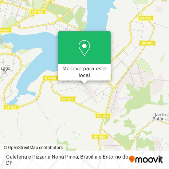 Galeteria e Pizzaria Nona Pinna mapa