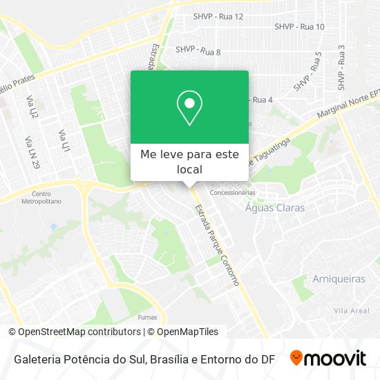 Galeteria Potência do Sul mapa