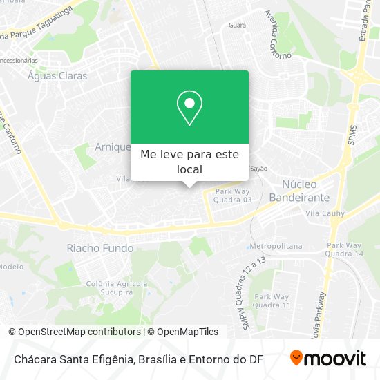 Chácara Santa Efigênia mapa