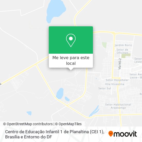 Centro de Educação Infantil 1 de Planaltina (CEI 1) mapa