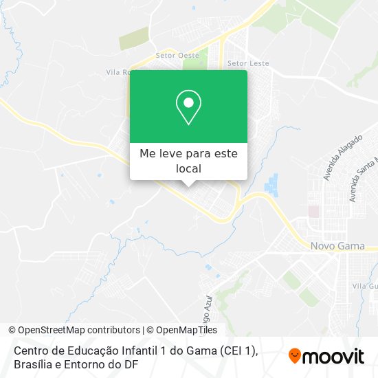 Centro de Educação Infantil 1 do Gama (CEI 1) mapa