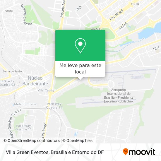 Villa Green Eventos mapa
