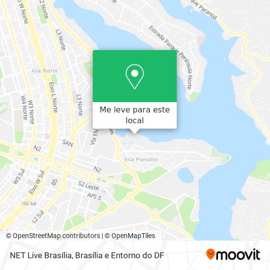 NET Live Brasília mapa