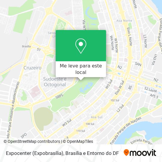 Expocenter (Expobrasília) mapa
