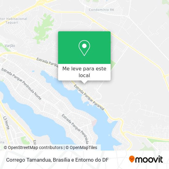 Corrego Tamandua mapa