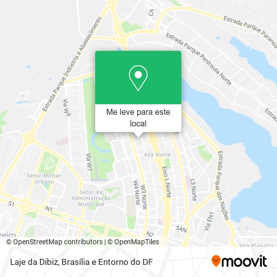 Laje da Dibiz mapa