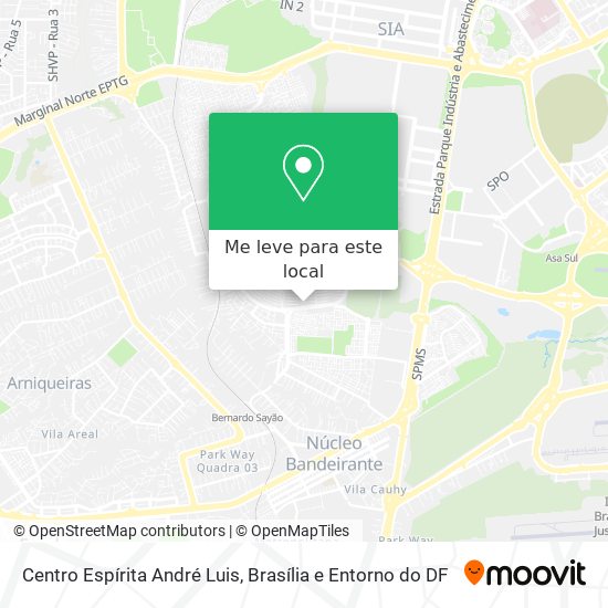 Centro Espírita André Luis mapa