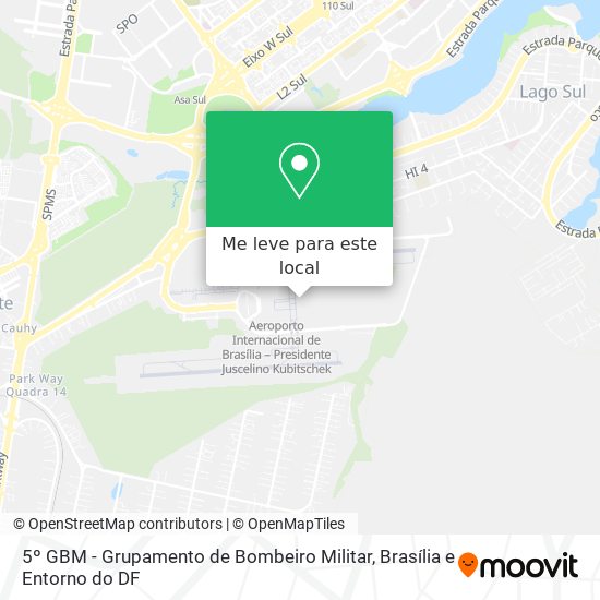 5º GBM - Grupamento de Bombeiro Militar mapa