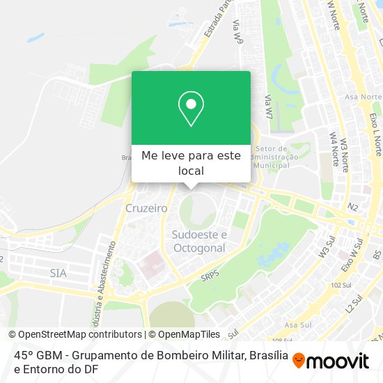 45º GBM - Grupamento de Bombeiro Militar mapa