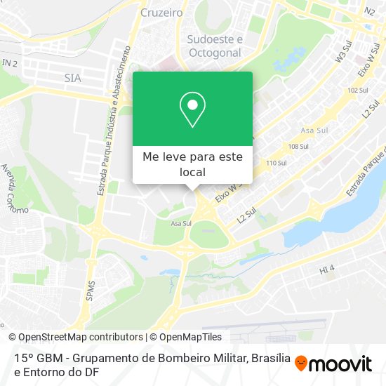15º GBM - Grupamento de Bombeiro Militar mapa