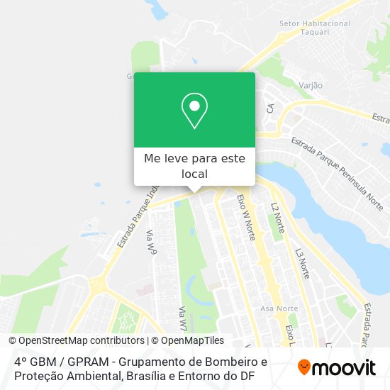 4º GBM / GPRAM - Grupamento de Bombeiro e Proteção Ambiental mapa