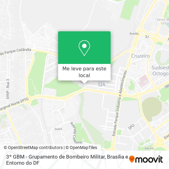3º GBM - Grupamento de Bombeiro Militar mapa