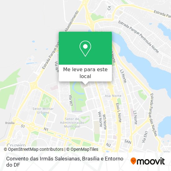 Convento das Irmãs Salesianas mapa