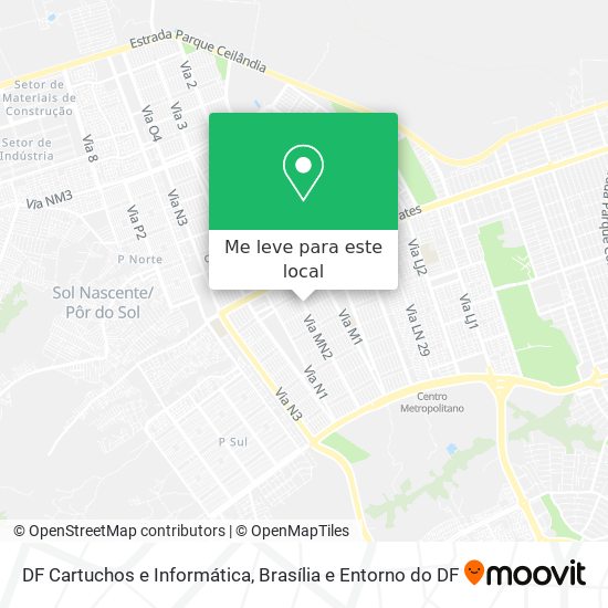 DF Cartuchos e Informática mapa