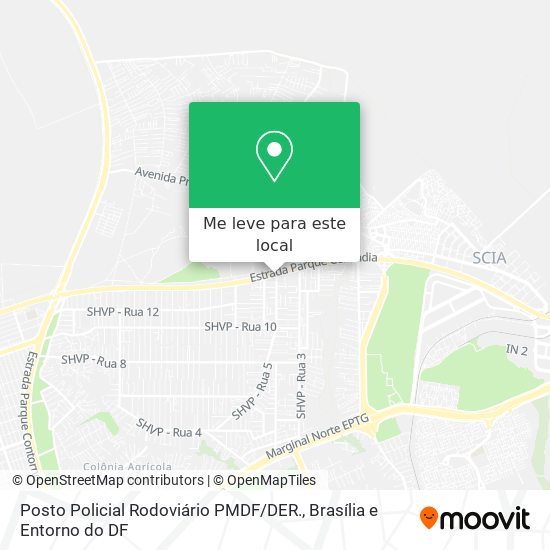 Posto Policial Rodoviário PMDF / DER. mapa