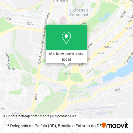 1ª Delegacia de Polícia (DP) mapa