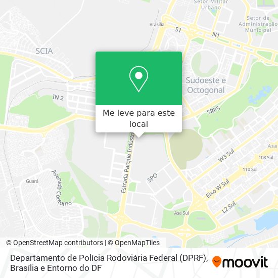 Departamento de Polícia Rodoviária Federal (DPRF) mapa