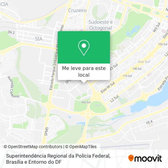 Superintendência Regional da Polícia Federal mapa
