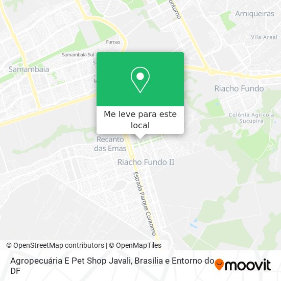 Agropecuária E Pet Shop Javali mapa