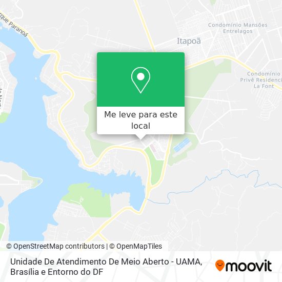 Unidade De Atendimento De Meio Aberto - UAMA mapa