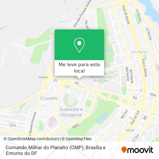 Comando Militar do Planalto (CMP) mapa