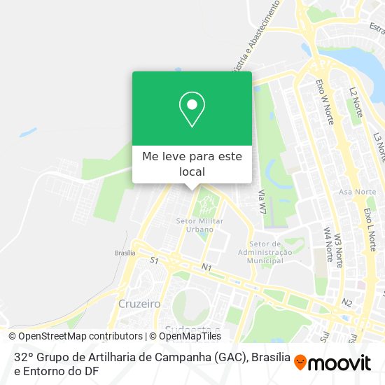 32º Grupo de Artilharia de Campanha (GAC) mapa
